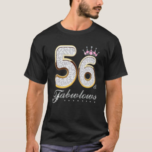 Camiseta 56 e Fabuloso Diamante C de 56 Anos de 56 Anos