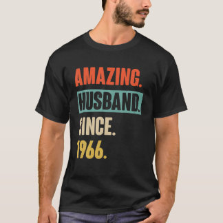 Camiseta 56 Wedding Aniversary Gift Him - Amazing Husband S