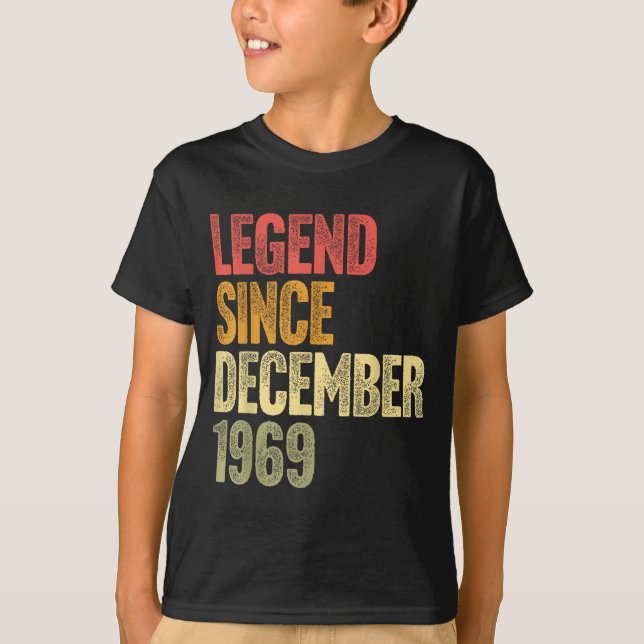 Camiseta 56 Year Old Legend Since December 1969 Retro 56th  (Frente)