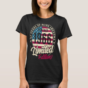 Camiseta 57º Aniversário Vintage 1966 Bday Group 57 Anos de