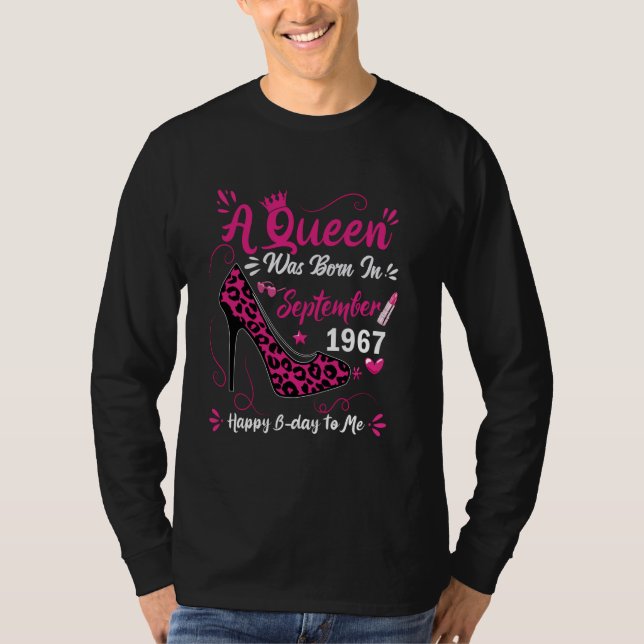 Camiseta 57.º Aniversário Alto Salto Uma Rainha Foi Nascer  (Frente)