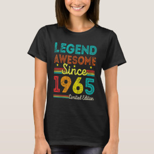 Camiseta 57 Anos De Idade Vintage Legend Incrível Desde 196