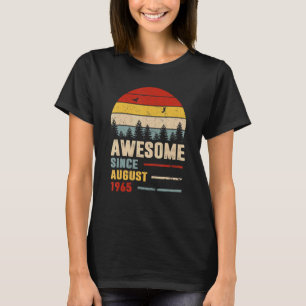 Camiseta 57 anos é incrível desde agosto de 1965 57º aniver