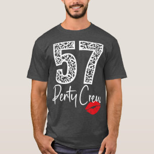 Camiseta 57 Bebendos de cervejas do Partido Gifts 57 Anos F