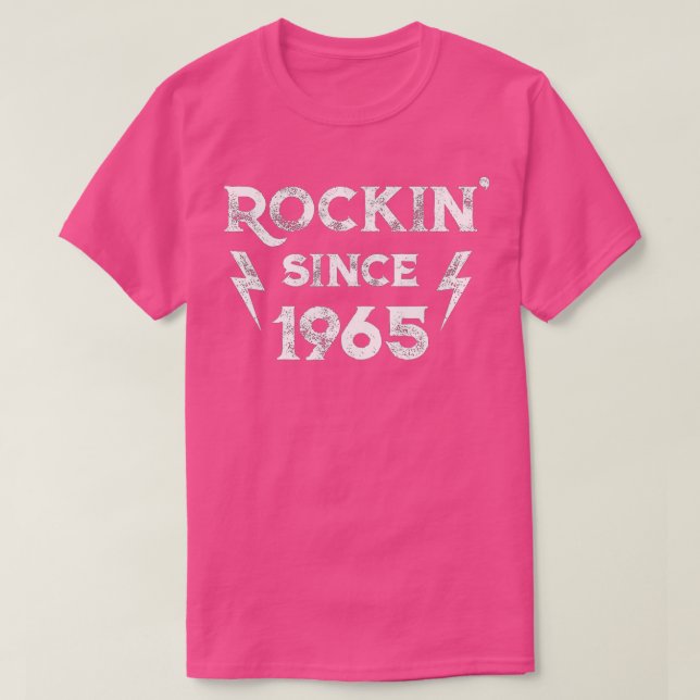 Camiseta 57 Year Old Classic Rock 1965 57th Birthday  (Frente do Design)
