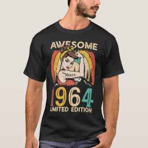 Camiseta 58º aniversário para mulheres Vintage 1964
