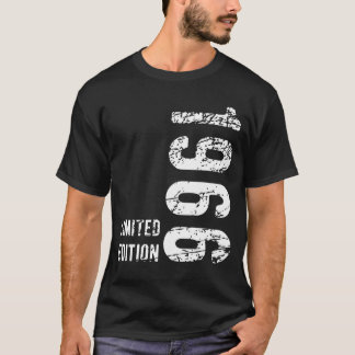Camiseta 58º aniversário Presente 1966 Edição limitada de 5