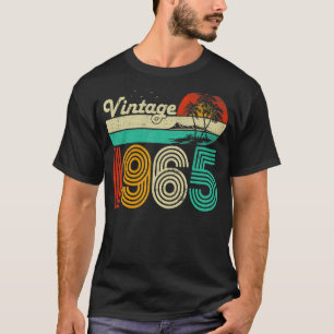 Camiseta 58º Aniversário Vintage 1965 58 Anos Homens Mulher