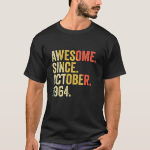 Camiseta 58 Anos 58 Anos Aniversário Impressionante Desde o