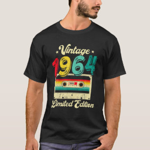 Camiseta 58 Anos de Idade Antigo Cassete de 1964 58º Aniver