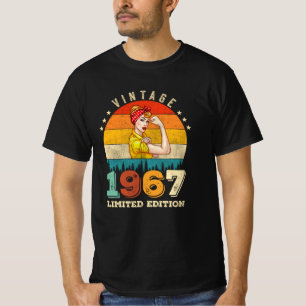 Camiseta 58 anos de idade no domingo de 1967 Vintage 58º an