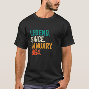 Camiseta 58 anos de lenda desde Janeiro de 1964 58º nascime