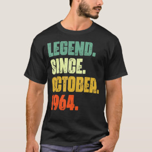 Camiseta 58 anos de lenda desde outubro de 1964 58º nascime