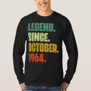 Camiseta 58 anos de lenda desde outubro de 1964 58º nascime
