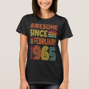 Camiseta 58 anos é incrível desde fevereiro de 1965 58º ani