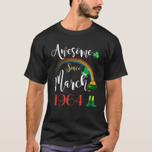Camiseta 58 anos é incrível desde março de 1964 58º anivers