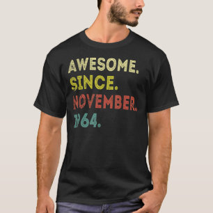 Camiseta 58 anos é incrível desde novembro de 1964 58º bir