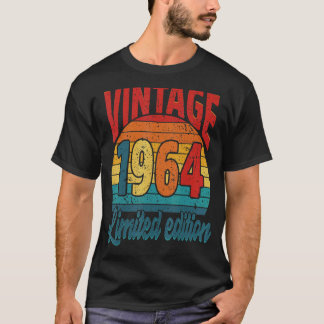Camiseta 58 anos Vintage 1964 58º aniversário