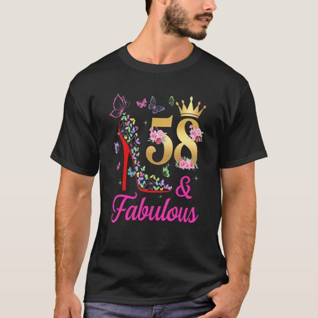 Camiseta 58 e Fabulosa Borboletas H de 58 anos (Frente)