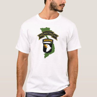 Camiseta 58th T-shirt do pelotão 101ID do cão do escuteiro