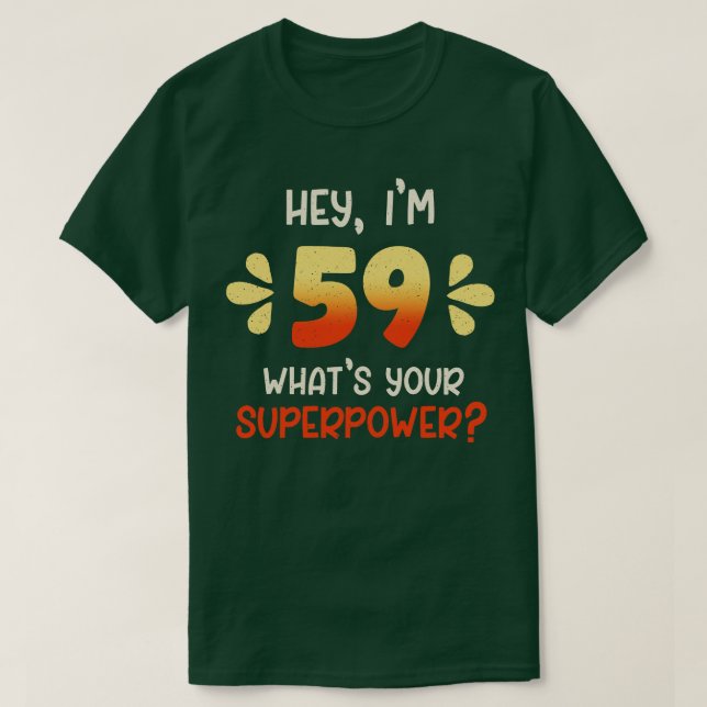 Camiseta 59º aniversário 3 (Frente do Design)