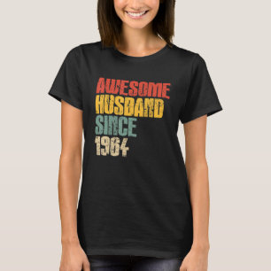 Camiseta 59º Aniversário de Casamento para Him Incrível Hus