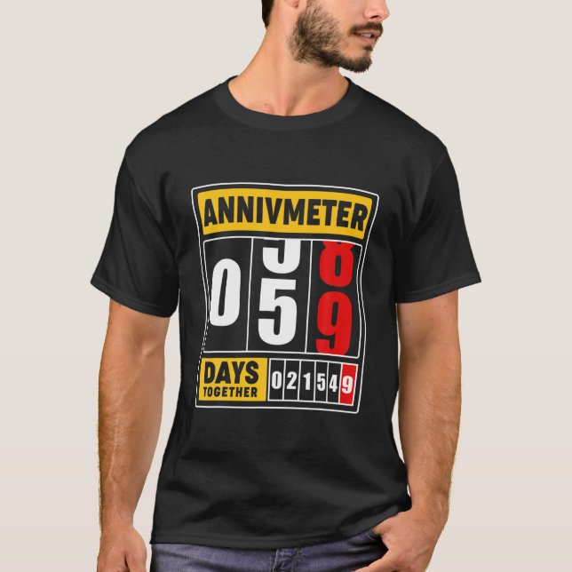Camiseta 59º Aniversário De Casamento S Para Pais Marido Wi (Frente)