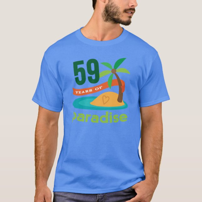 Camiseta 59º Aniversário Engraçado Presente Para Ela (Frente)