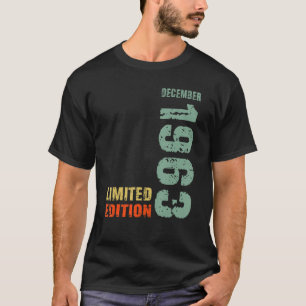 Camiseta 59º Aniversário Homem 59 Anos dezembro 1963