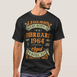 Camiseta 59º Aniversário Nascer De Legendas Vintage Em Feve