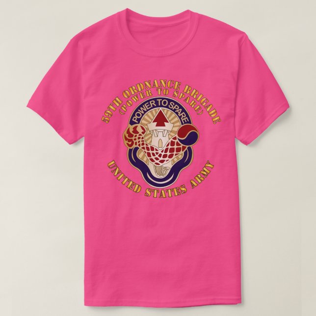 Camiseta 59º Ordnance Brigade DUI Power to Spare X (Frente do Design)