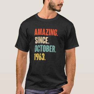 Camiseta 59 anos 59 anos surpreendentes desde 1 de outubro