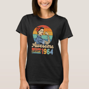 Camiseta 59 anos de idade incrível desde fevereiro de 1964