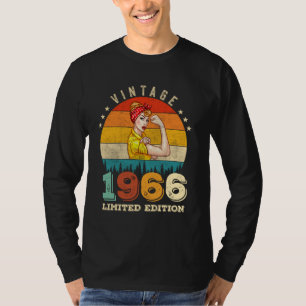 Camiseta 59 anos Idade do Dia 1966 Vintage 59º Aniversário