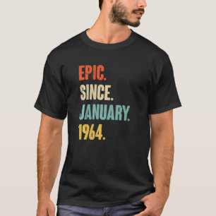 Camiseta 59 anos Vintage 1964 Aniversário 59º Decoração