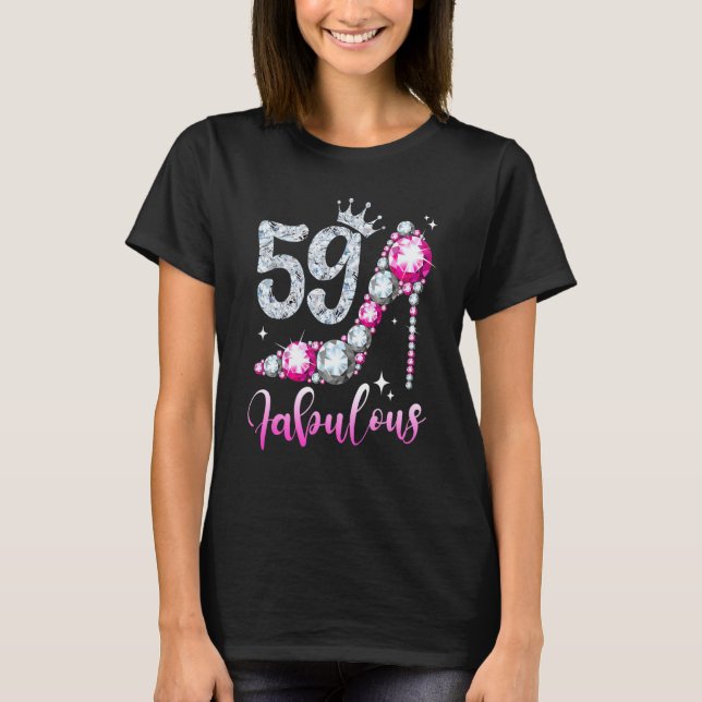 Camiseta 59 E Fabuloso 59º Aniversário, Calçados de Alto Cu (Frente)