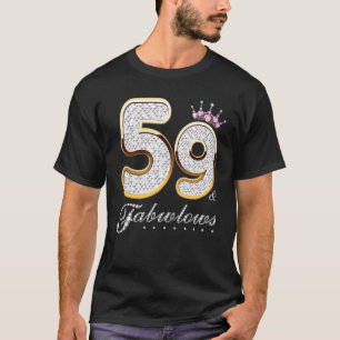Camiseta 59 e Fabuloso Diamante C de 59 Anos de Idade