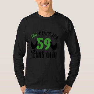 Camiseta 59.o aniversário 59 anos Frangos de galinhas