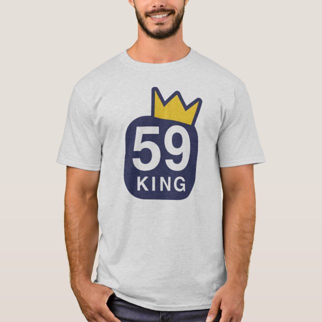 Camiseta 59 rei T-shirt (cinza) (Frente)