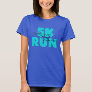 Camiseta 5.000 Esportes Aqua em Execução