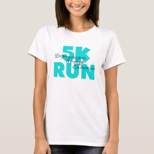 Camiseta 5.000 Esportes Aqua em Execução