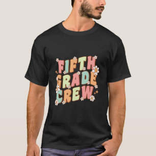 Camiseta 5 5º Tripulação Retrorna Flores de Margarida Onda