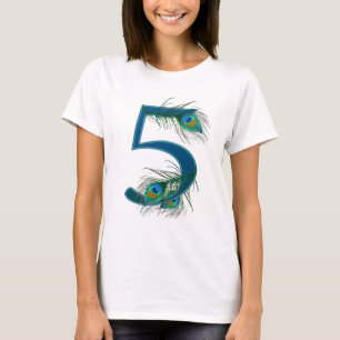 Camiseta 5 / 5 / 5 / Aniversário / número 5