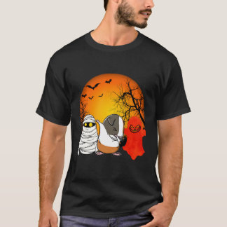 Camiseta 5 Abóboras de Halloween de Porquinho-da-Índia