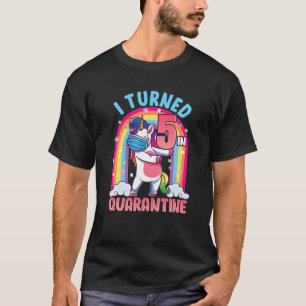 Camiseta 5 Aniversário de Cinco Anos de Idade Fuselando Uni
