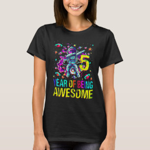Camiseta 5 Aniversário De Ser Astronauta Espetacular 1