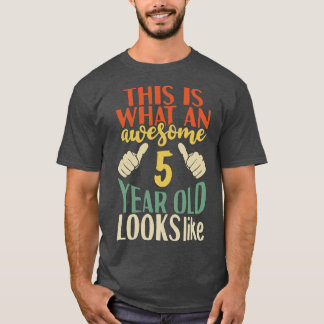 Camiseta 5 anos de idade
