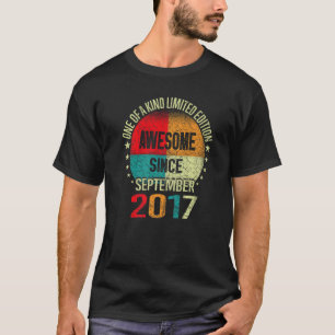 Camiseta 5 anos de idade incrível desde setembro de 2017 5