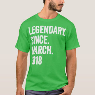 Camiseta 5 Anos De Legendário Desde Março De 2018, Aniversá