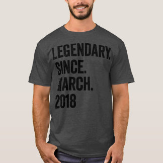 Camiseta 5 anos de lendária desde março de 2018 5 Aniversár